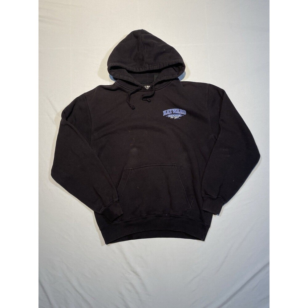 Vintage Hayward Golf Club Hoodie Black Big Cotton Blank Black